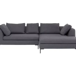KARE Design Ecksofa Gianni Dolce Dunkelgrau Rechts- Sofas & Couches
