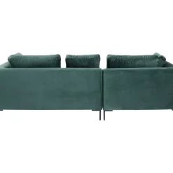 KARE Design Ecksofa Gianni Small Velvet Dunkelgrun Links- Sofas & Couches