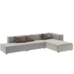 KARE Design Ecksofa Infinity Atlanta Grau 357Cm- Sofas & Couches