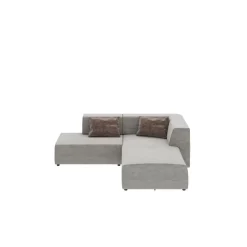 KARE Design Ecksofa Infinity Boston Grau 237Cm- Sofas & Couches
