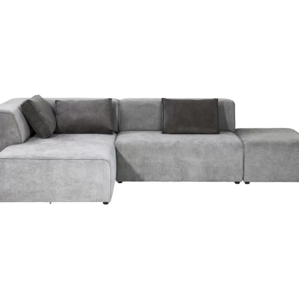 KARE Design Ecksofa Infinity Ottomane Grau Links- Sofas & Couches