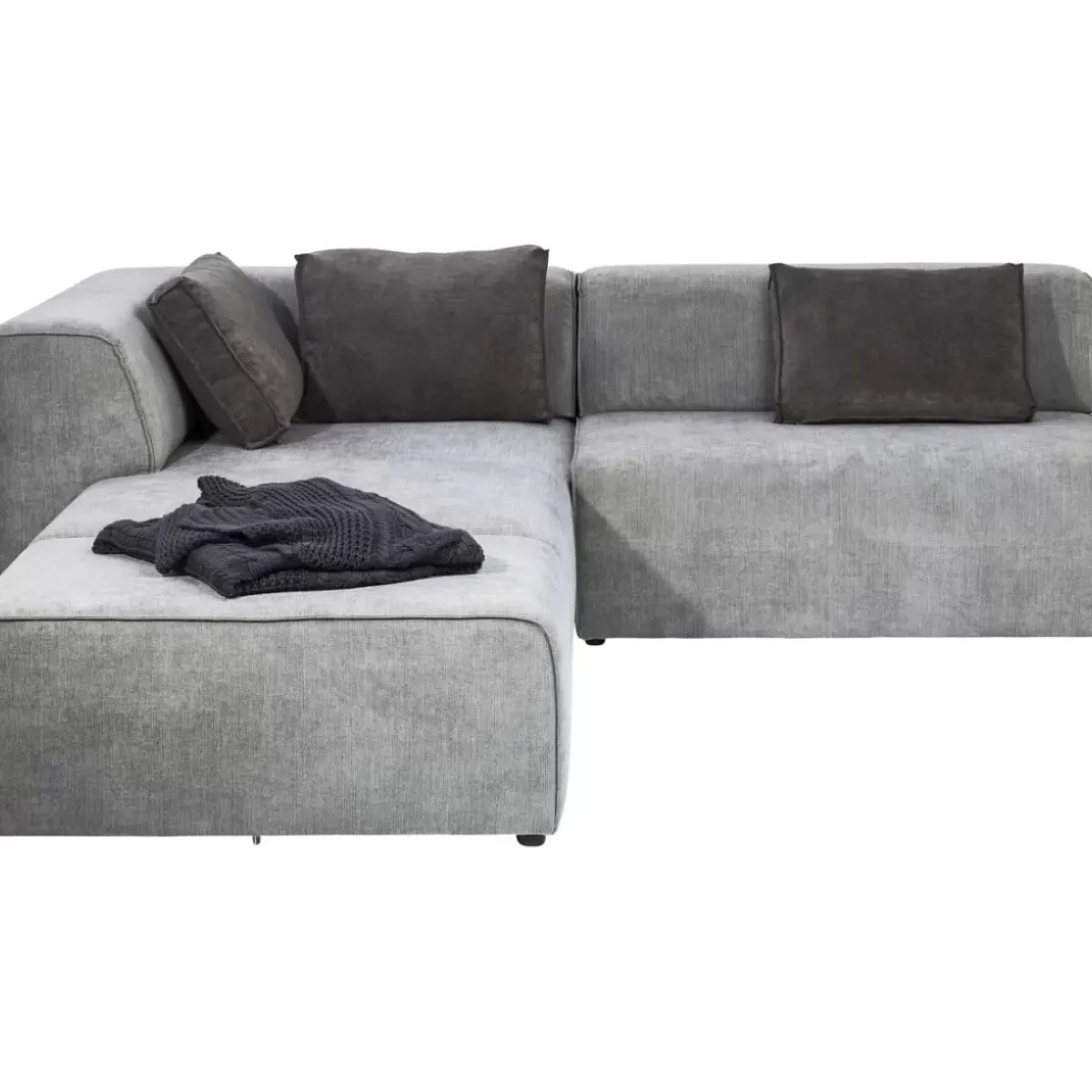 KARE Design Ecksofa Infinity Ottomane Grau Links- Sofas & Couches