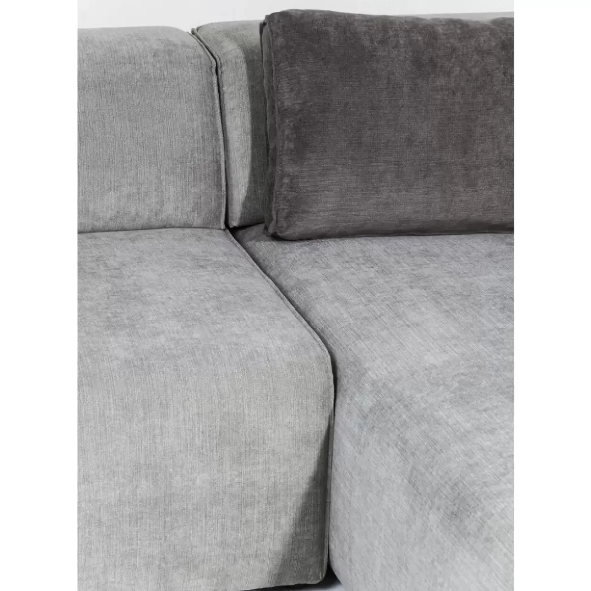 KARE Design Ecksofa Infinity Ottomane Grau Links- Sofas & Couches