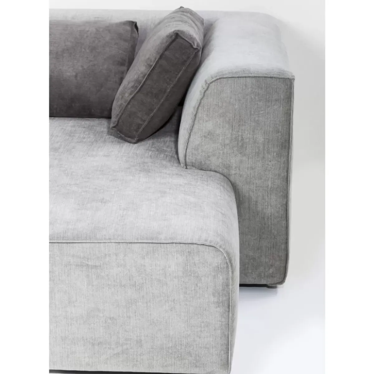 KARE Design Ecksofa Infinity Ottomane Grau Links- Sofas & Couches