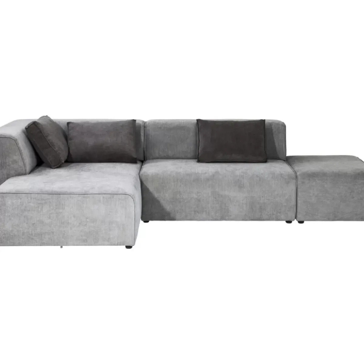 KARE Design Ecksofa Infinity Ottomane Grau Links- Sofas & Couches
