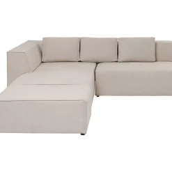 KARE Design Ecksofa Infinity Ottomane Creme Links- Sofas & Couches
