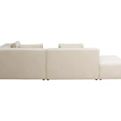 KARE Design Ecksofa Infinity Ottomane Cord Creme Rechts- Sofas & Couches