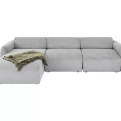 KARE Design Ecksofa Lucca Grau Links 255Cm- Sofas & Couches