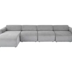 KARE Design Ecksofa Lucca Grau Links 331Cm- Sofas & Couches