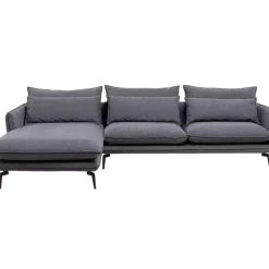 KARE Design Ecksofa Monza Links Grau 296Cm- Sofas & Couches