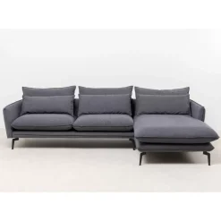 KARE Design Ecksofa Monza Rechts Grau 296Cm- Sofas & Couches