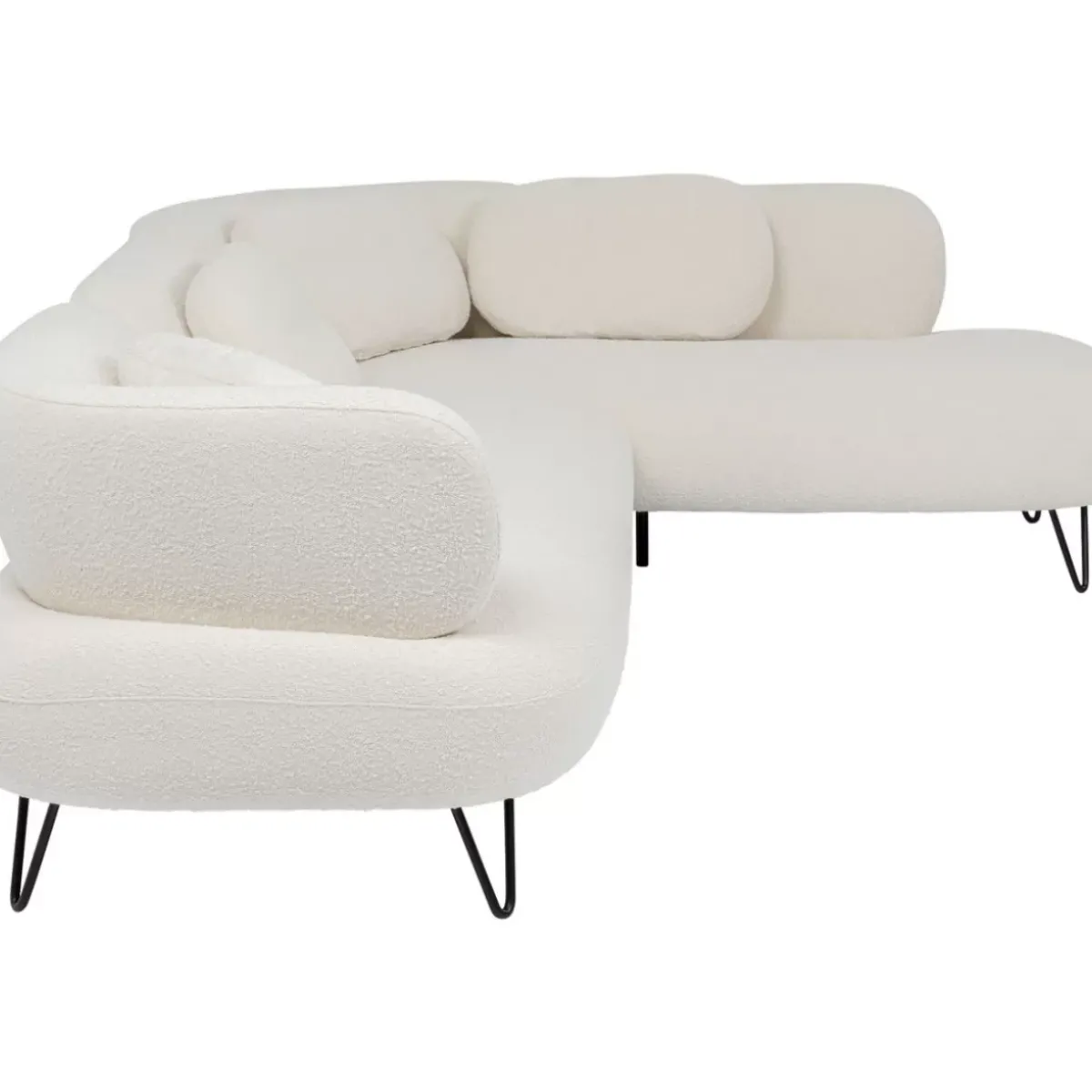 KARE Design Ecksofa Peppo Weis- Sofas & Couches