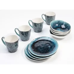 KARE Design Fruhstucksset Mustique (12/Tlg.)- Geschirr & Tischaccessoires