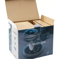 KARE Design Fruhstucksset Mustique (12/Tlg.)- Geschirr & Tischaccessoires
