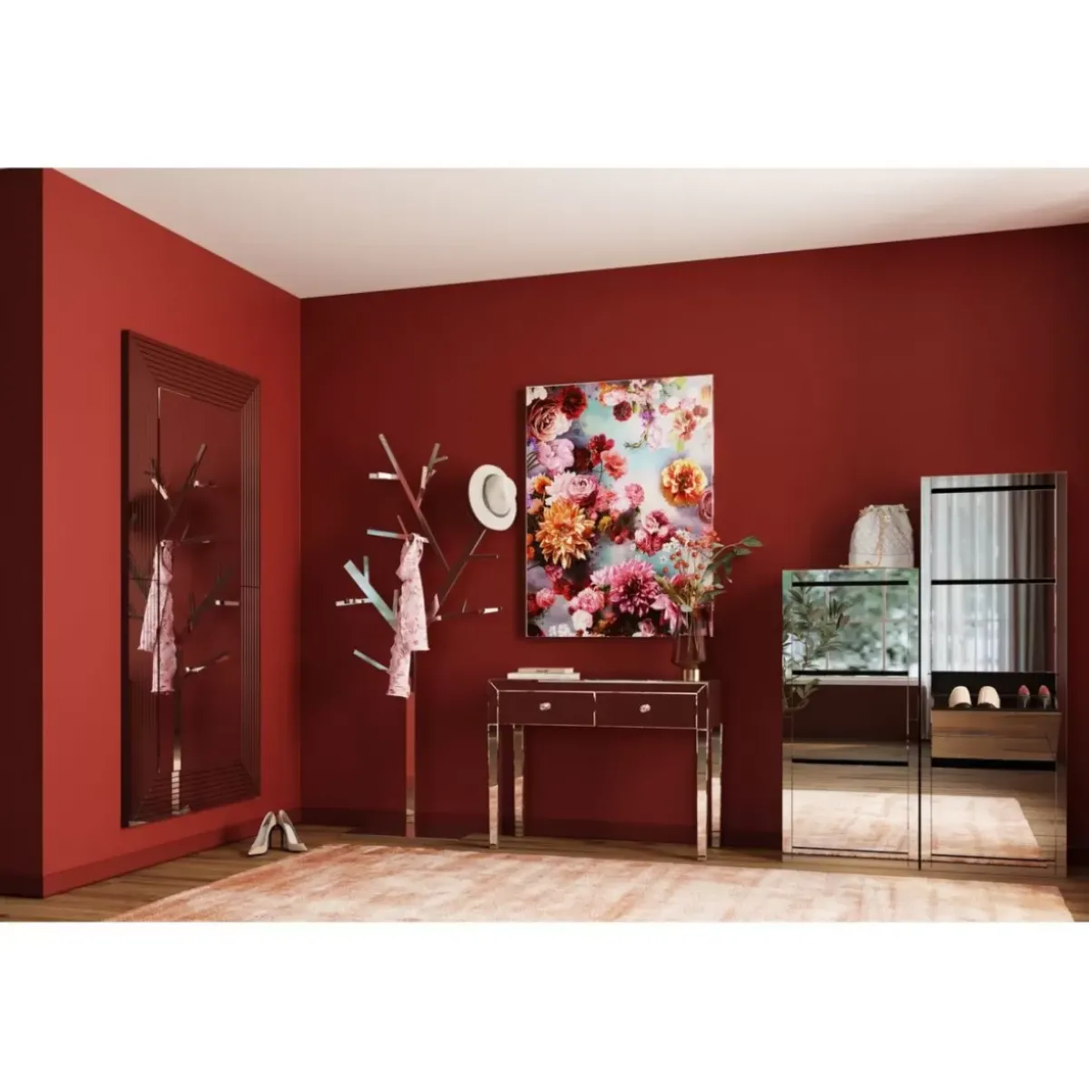 KARE Design Garderobenstander Technical Tree Chrome- Kleinmöbel & Sonstiges