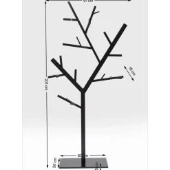 KARE Design Garderobenstander Technical Tree Schwarz- Kleinmöbel & Sonstiges