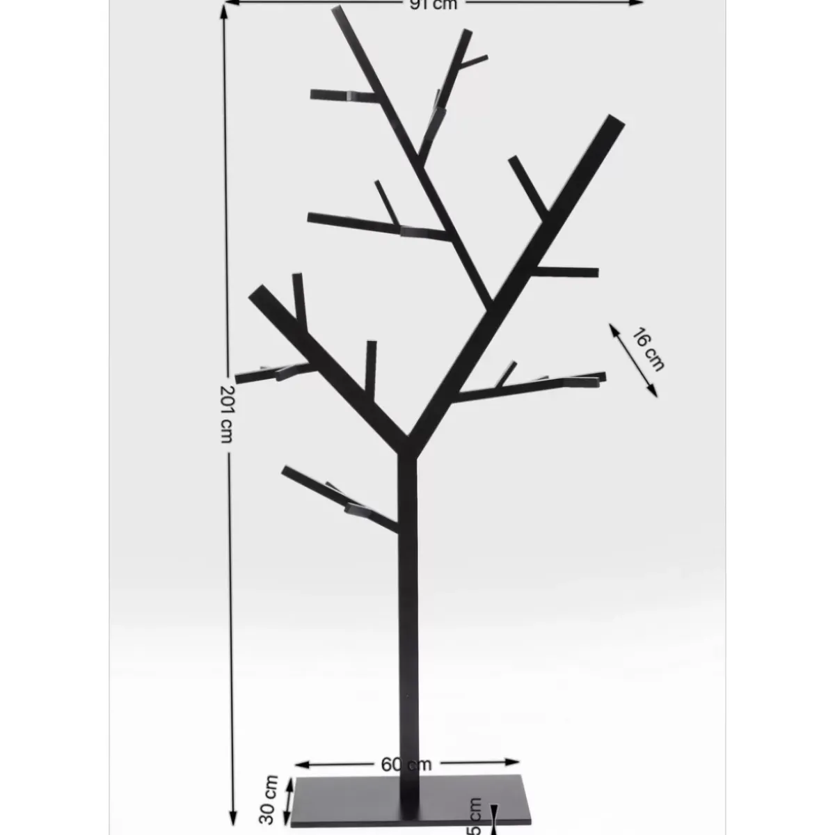 KARE Design Garderobenstander Technical Tree Schwarz- Kleinmöbel & Sonstiges