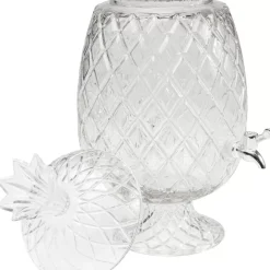 KARE Design Getrankespender Pineapple Klar (2/Tlg.)- Geschirr & Tischaccessoires