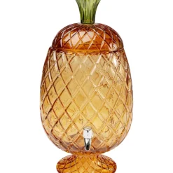KARE Design Getrankespender Pineapple Amber (2/Tlg.)- Geschirr & Tischaccessoires