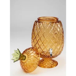 KARE Design Getrankespender Pineapple Amber (2/Tlg.)- Geschirr & Tischaccessoires