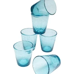 KARE Design Glas-Set Bubble Blau (6/Tlg.)- Geschirr & Tischaccessoires