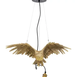 KARE Design Hangeleuchte Animal Owl Gold- Hängeleuchten