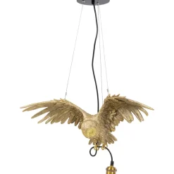 KARE Design Hangeleuchte Animal Owl Gold- Hängeleuchten