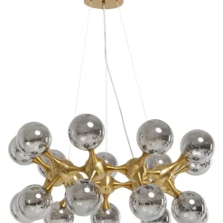 KARE Design Hangeleuchte Atomic Balls Brass O74Cm- Hängeleuchten