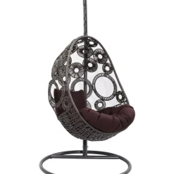 KARE Design Hangesessel Ibiza Braun- Outdoormöbel