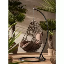 KARE Design Hangesessel Ibiza Braun- Outdoormöbel