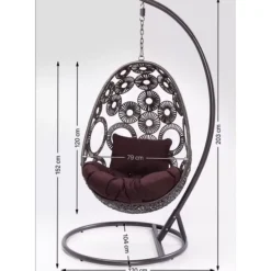 KARE Design Hangesessel Ibiza Weiss- Outdoormöbel