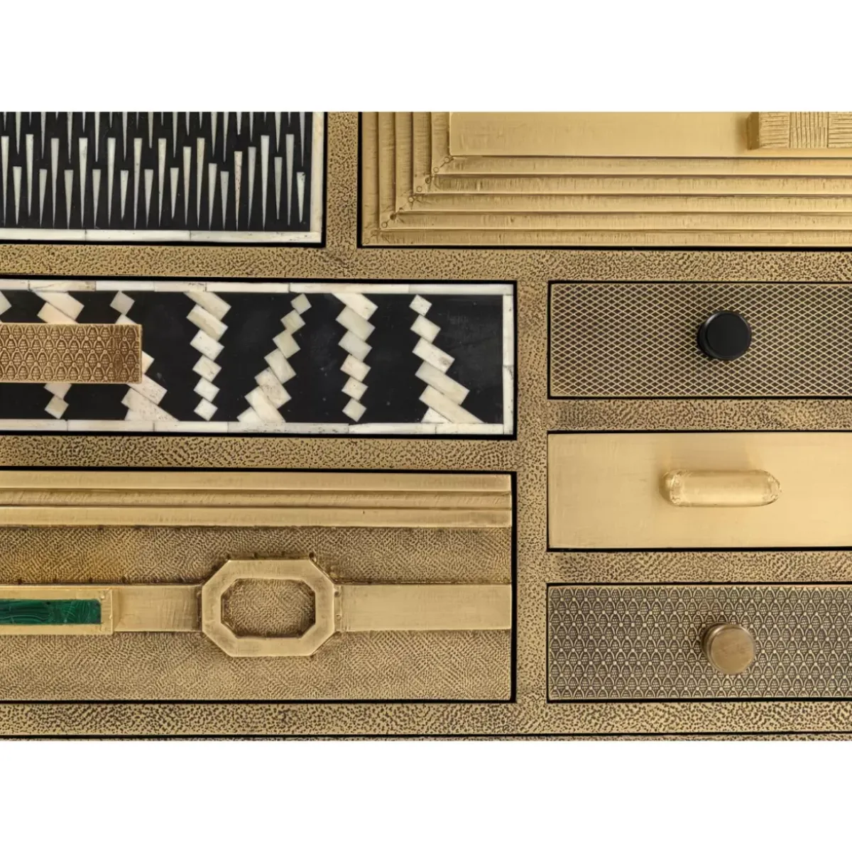 KARE Design Hochkommode Chalet Gold 13 Schube- Kommoden & Sideboards