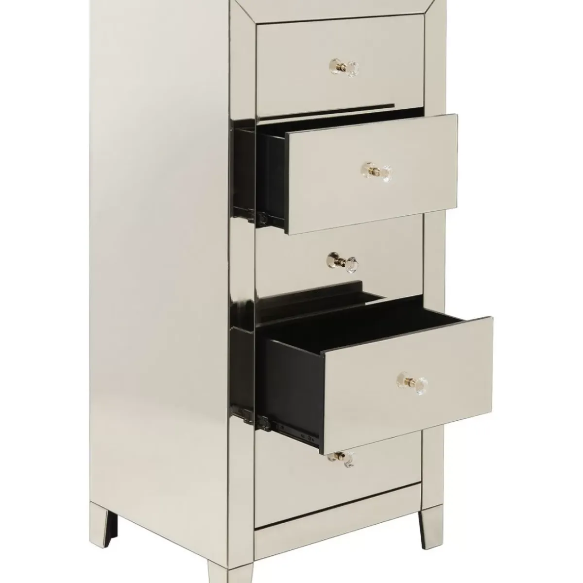 KARE Design Hochkommode Luxury Champagne 5 Schube- Kommoden & Sideboards