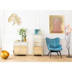 KARE Design Hochkommode Luxury Champagne 5 Schube- Kommoden & Sideboards