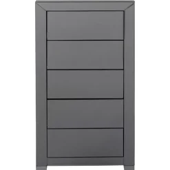 KARE Design Hochkommode Luxury Push 5 Schube Grau- Kommoden & Sideboards