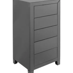 KARE Design Hochkommode Luxury Push 5 Schube Grau- Kommoden & Sideboards