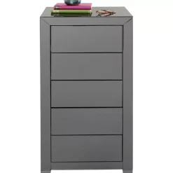 KARE Design Hochkommode Luxury Push 5 Schube Grau- Kommoden & Sideboards