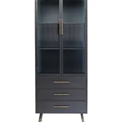 KARE Design Hochschrank La Gomera 2 Turen 3 Schube- Regale