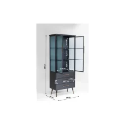 KARE Design Hochschrank La Gomera 2 Turen 3 Schube- Regale