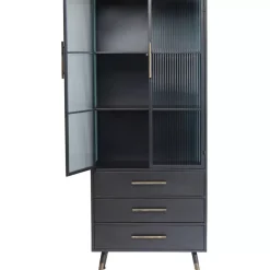 KARE Design Hochschrank La Gomera 2 Turen 3 Schube- Regale