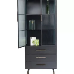 KARE Design Hochschrank La Gomera 2 Turen 3 Schube- Regale