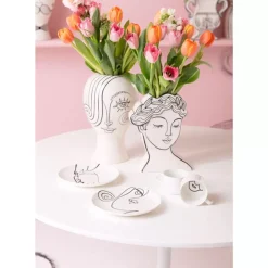 KARE Design Kaffeetasse Viso Donna (2/Tlg.)- Geschirr & Tischaccessoires