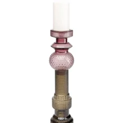 KARE Design Kerzenständer Marvelous Duo Lila Grau 49- Kerzenständer & Laternen