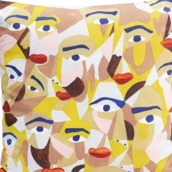 KARE Design Kissen Artistic Faces 45X45Cm- Kissen