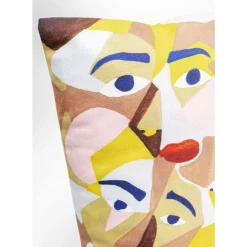 KARE Design Kissen Artistic Faces 45X45Cm- Kissen
