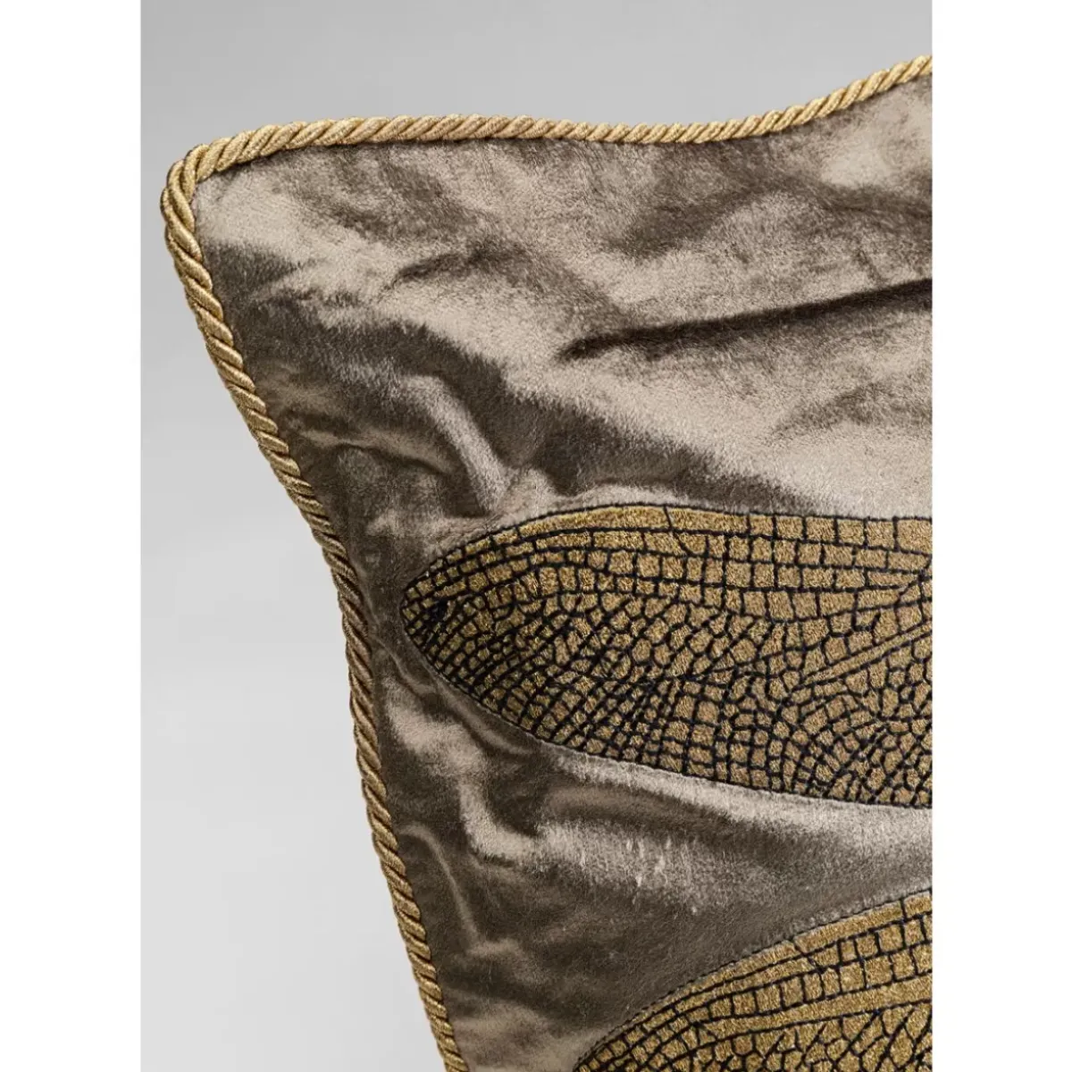 KARE Design Kissen Glitter Dragonfly Braun 40X40Cm- Kissen