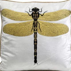 KARE Design Kissen Glitter Dragonfly Weis 40X40Cm- Kissen