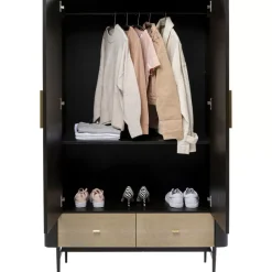 KARE Design Kleiderschrank Milano 180X110- Regale