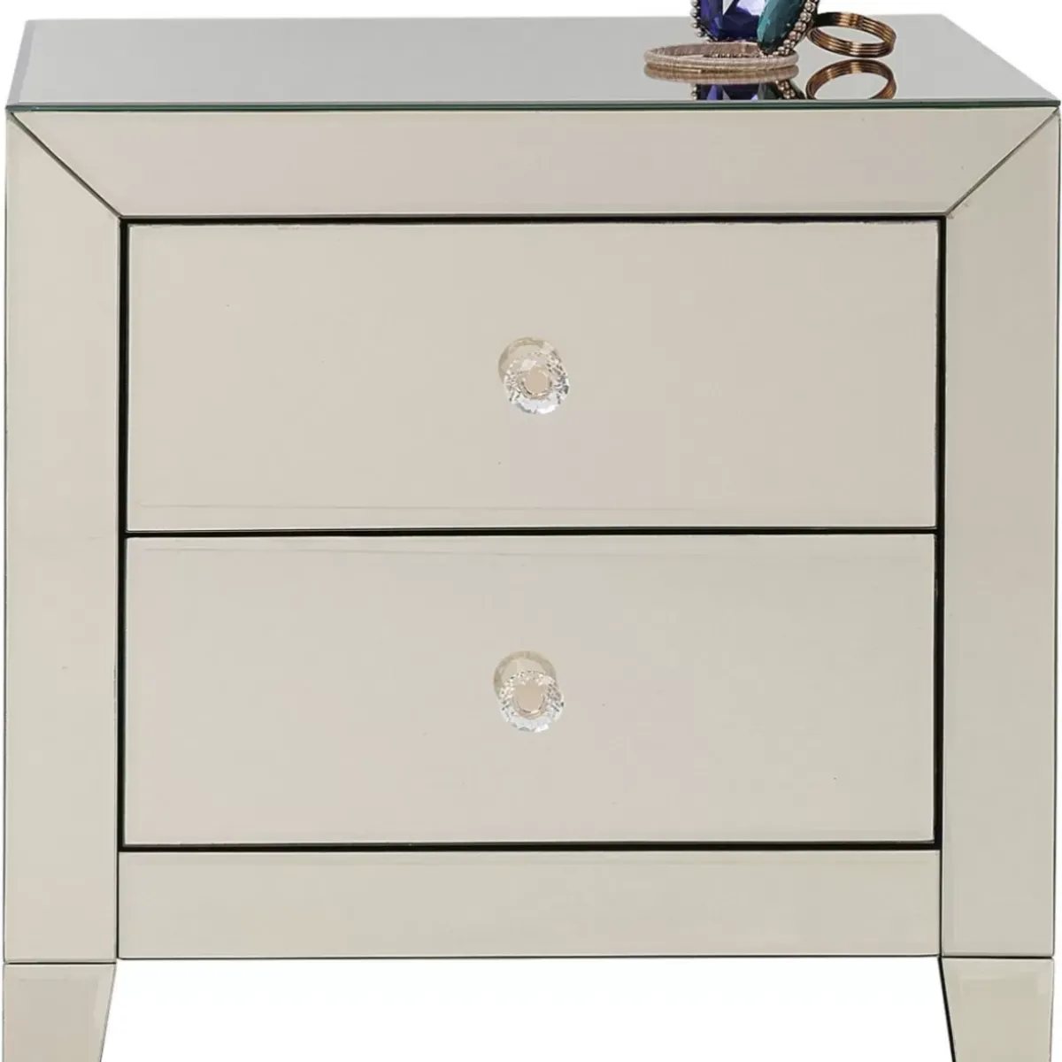KARE Design Kommode Klein Luxury Champagne 2 Schube- Kommoden & Sideboards
