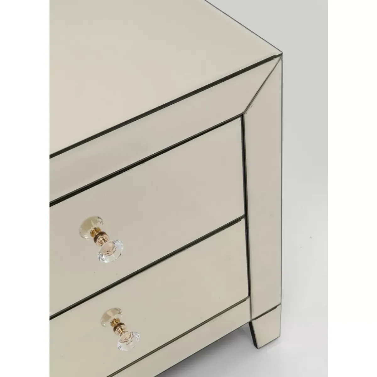 KARE Design Kommode Klein Luxury Champagne 2 Schube- Kommoden & Sideboards
